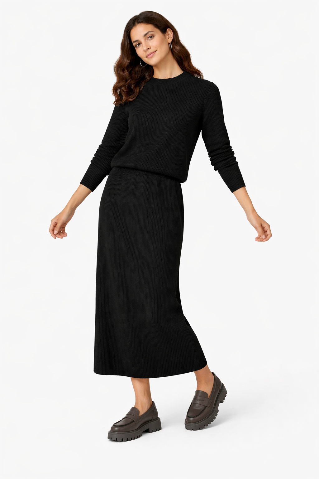 Rib Modal Sweater Shirt
