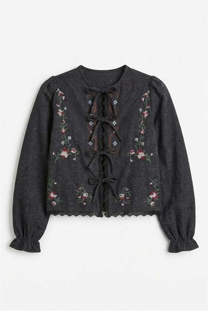 Embroidery Suede Jacket
