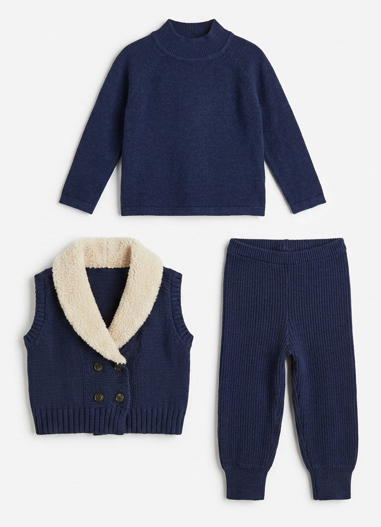 Shawl Collar Vest Set