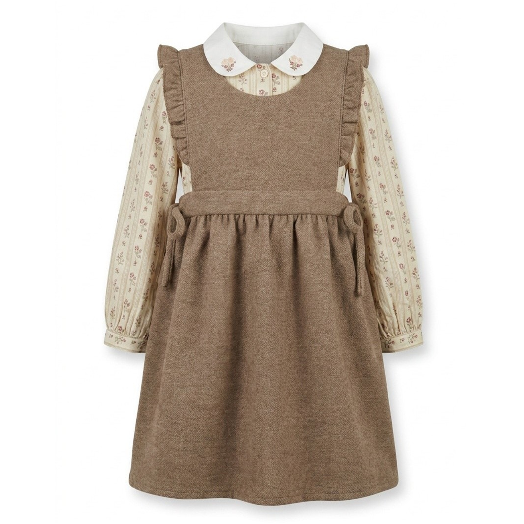Jumper & Floral Blouse Set