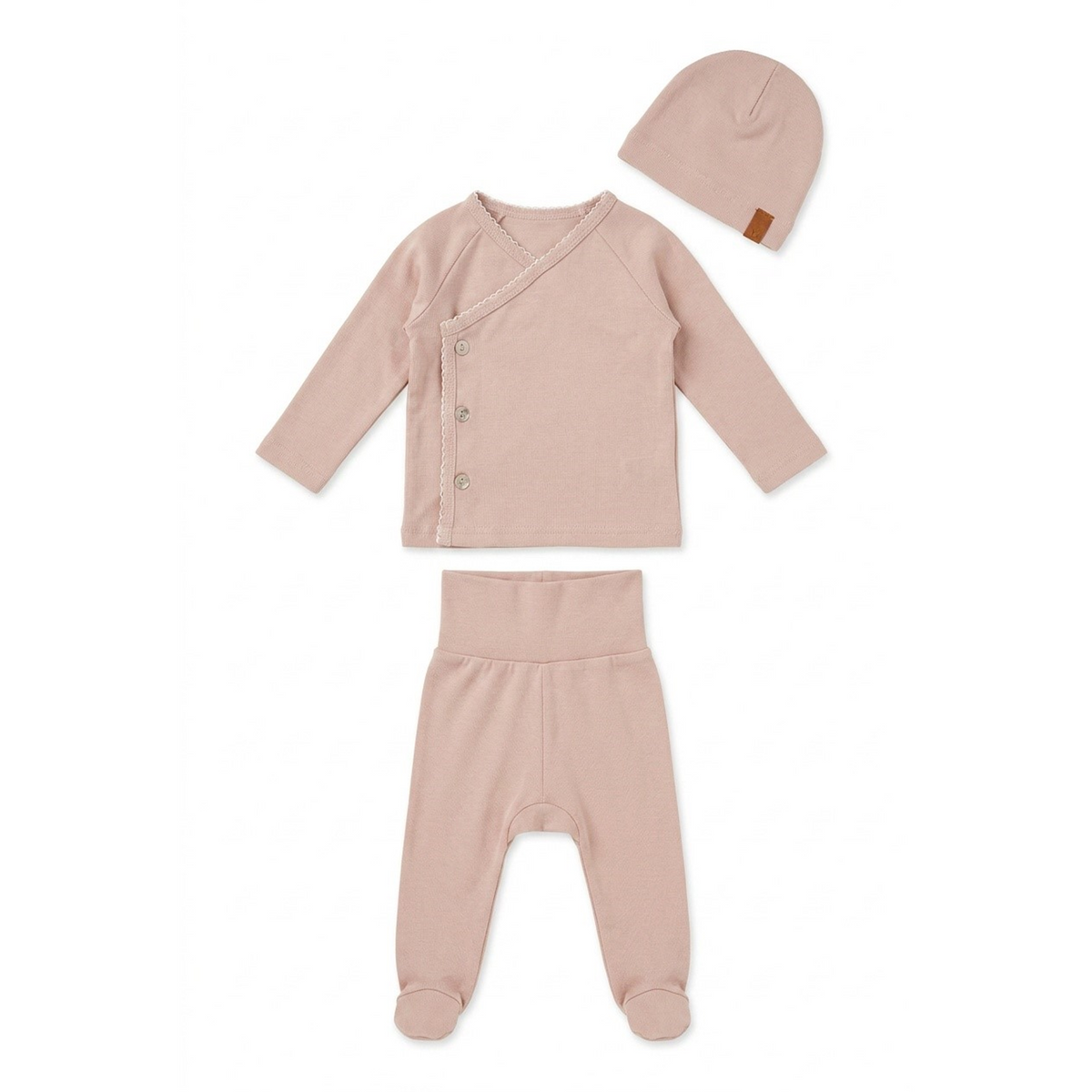 Bamboo Side Snap Cardigan & Footie Set
