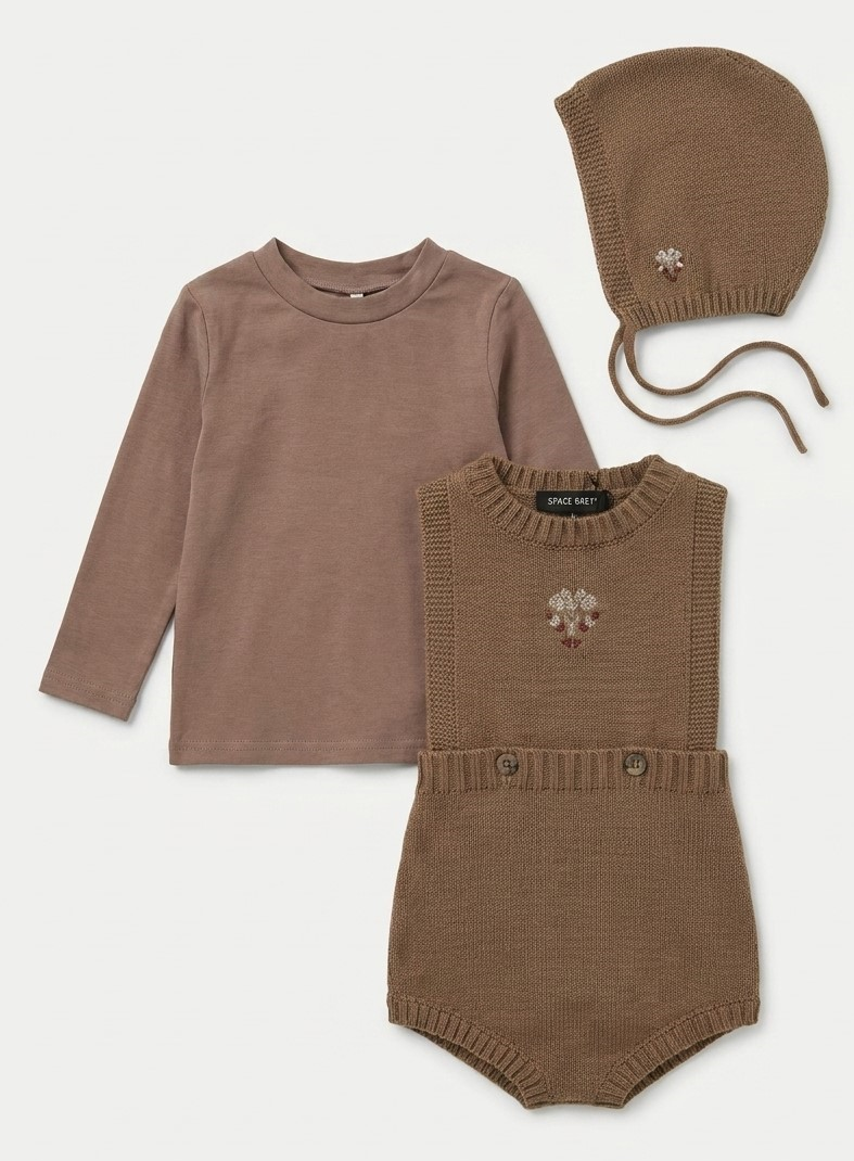 Bubble & Mock Neck Top Set