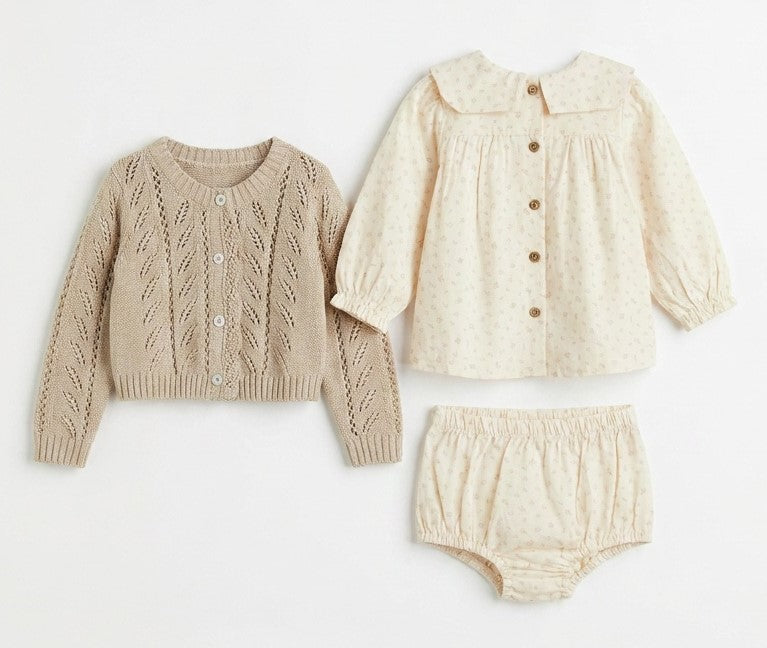 Ruffle Collar 3 PC Set