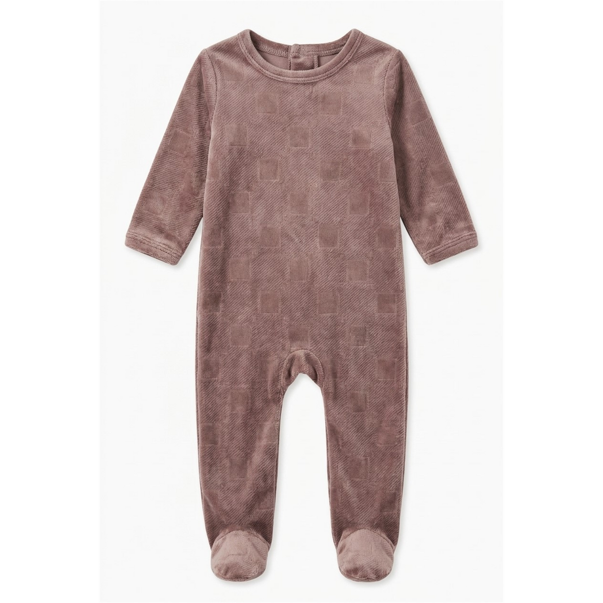 Embossed Velour Footie