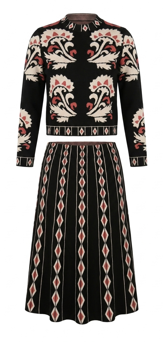 Jacquard Midi Set