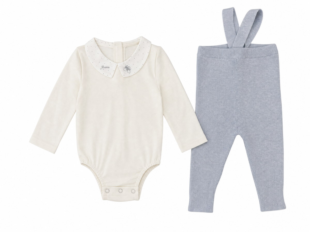 Knit Overall Set