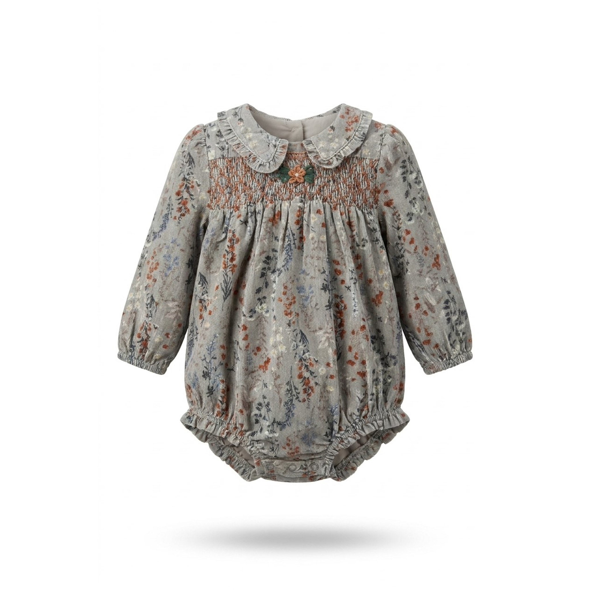 Floral Smocked Bubble