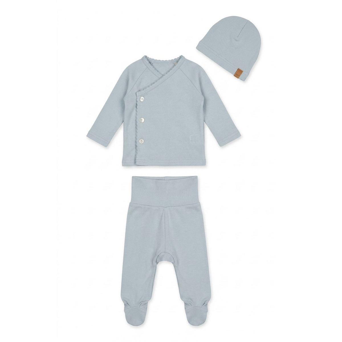 Bamboo Side Snap Cardigan & Footie Set
