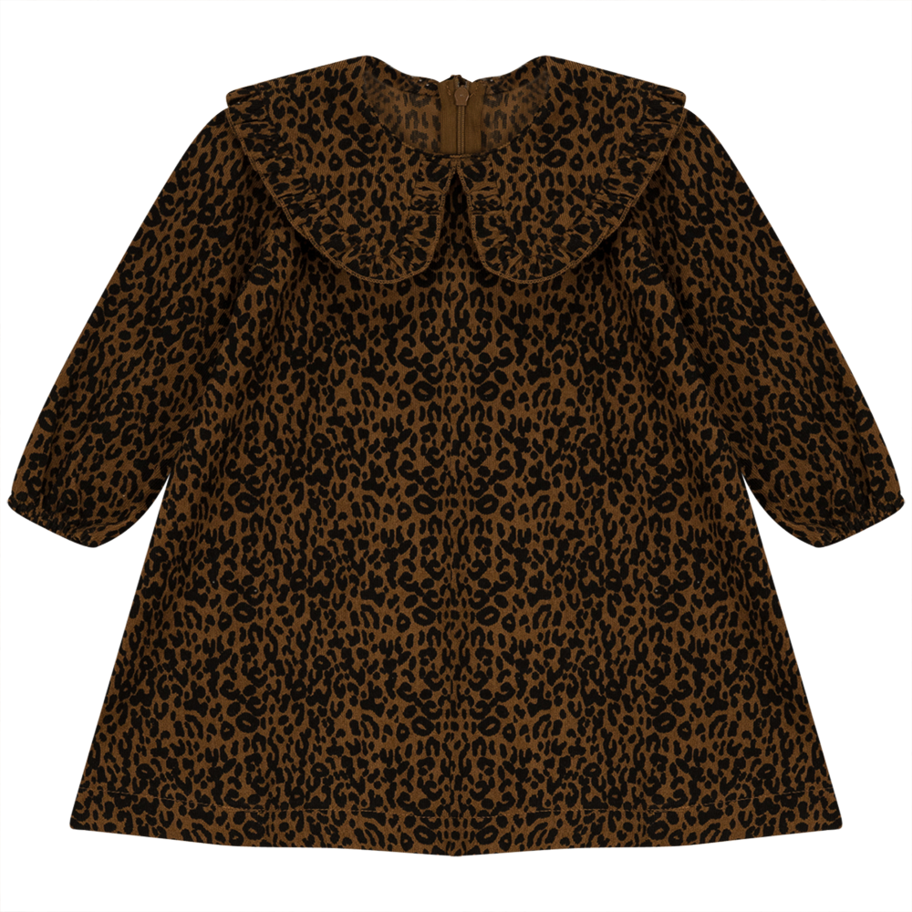 Lepord Print Corduroy Dress in Cognac Leopard Print by The Umbrella Academy