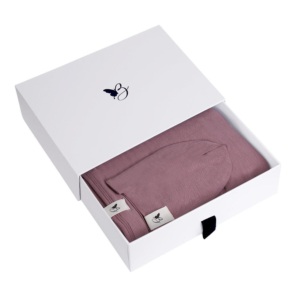 Bebe Bella Blanket & Hat Set in Rose 1 Month by Bebe Bella