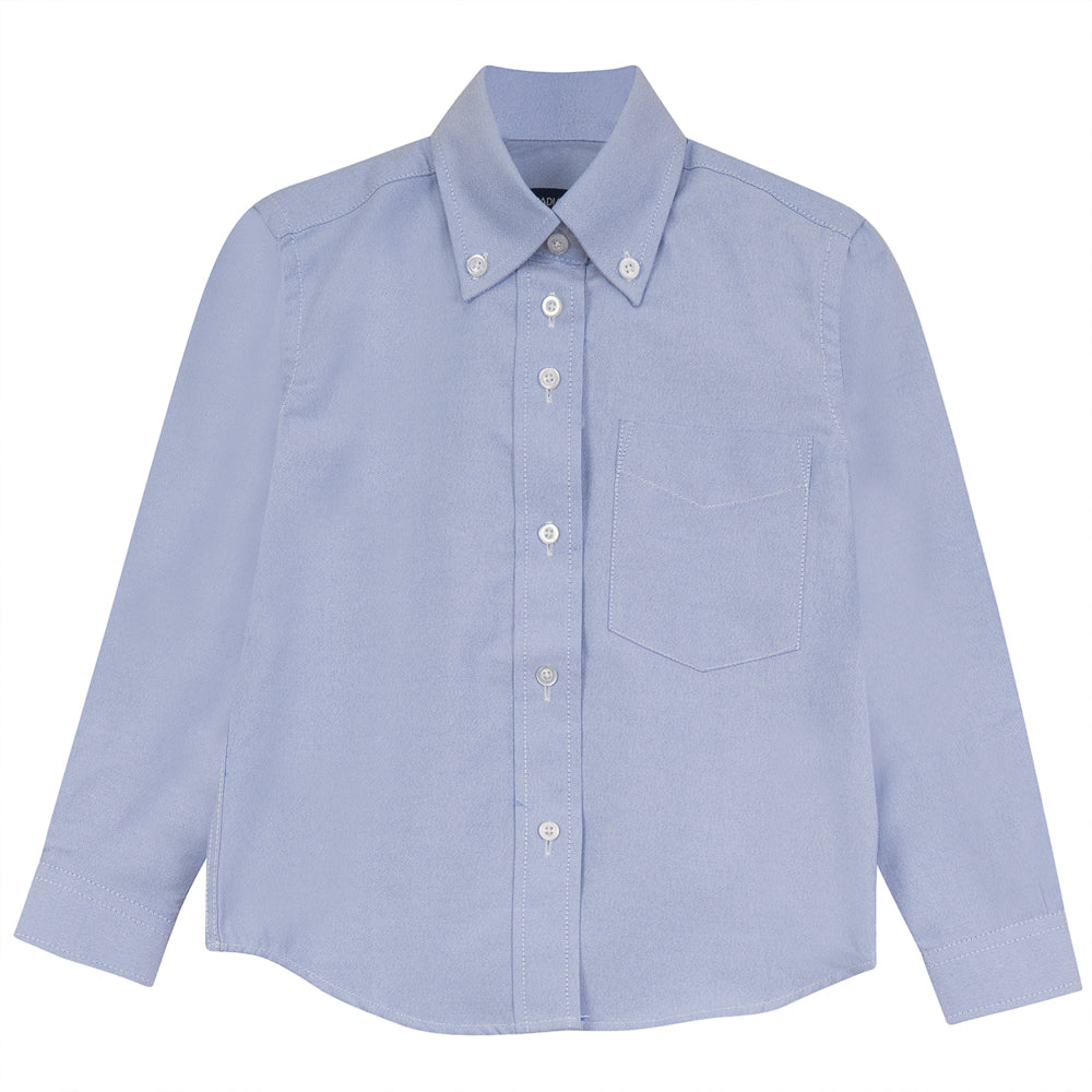 Solid Oxford Blouse in Light Blue by Canadian Sport