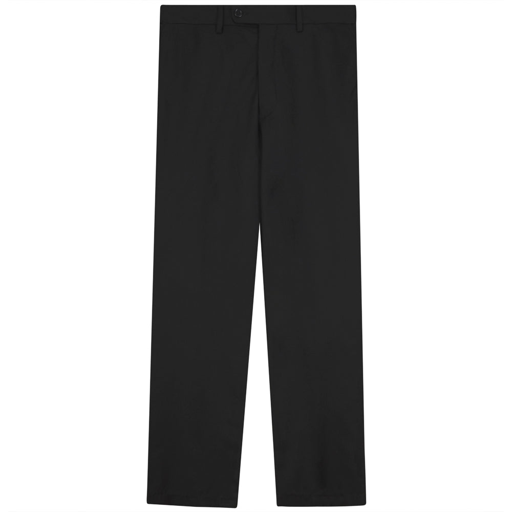 Side Expandable Waist Pants in Black by Victorio Basilli