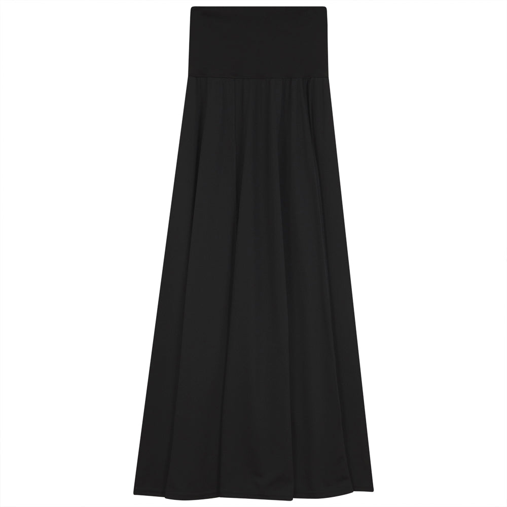 Long Pull On Skirt in Black by Monte Carlo