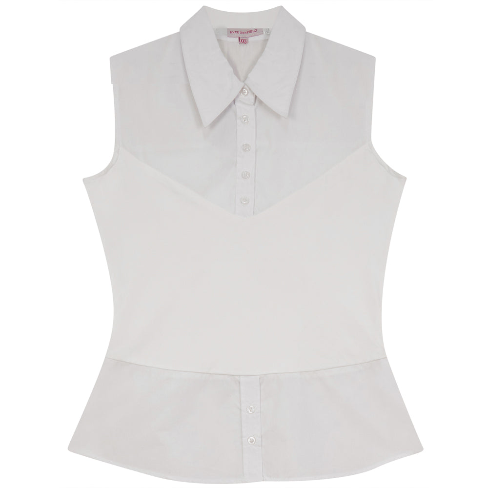 Basic Sleeveless Blouse in by Mark Benfield