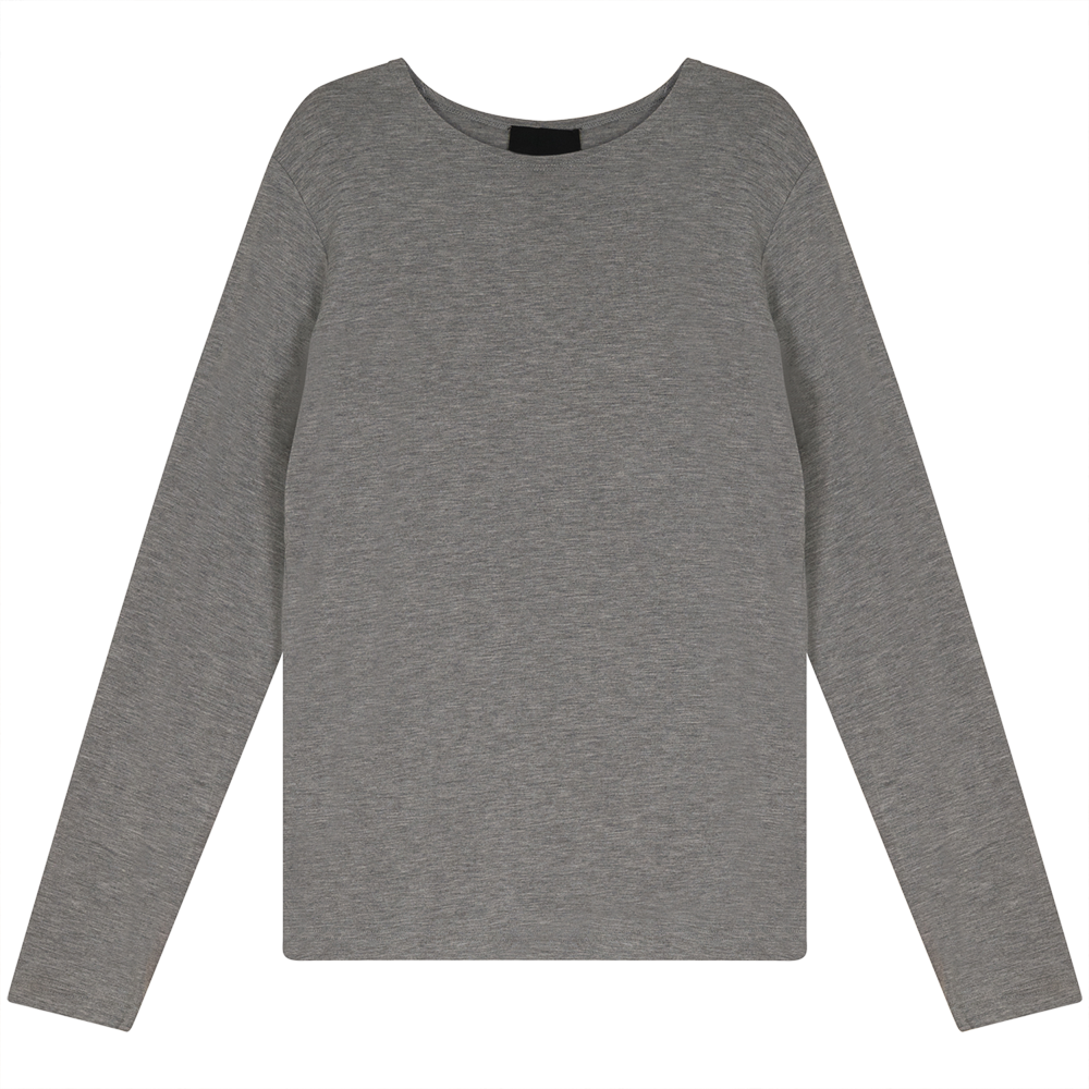 Basic Modal T-Shirt in Ash Grey Mix by Monte Carlo