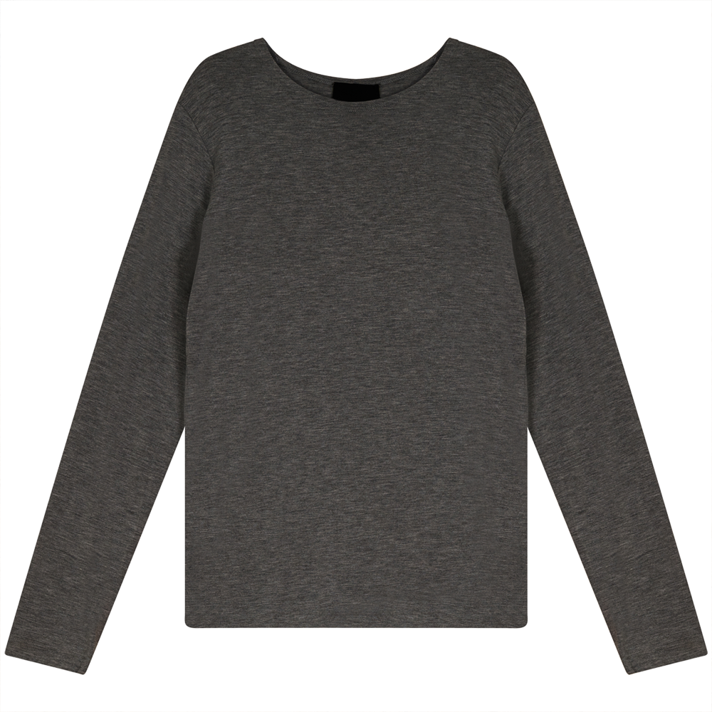 Basic Modal T-Shirt in Charcoal Mix by Monte Carlo