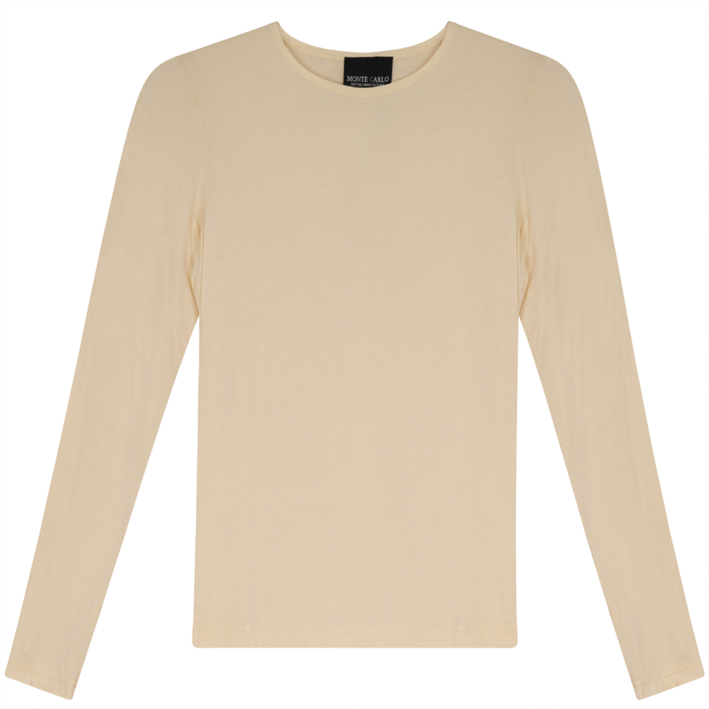Basic Modal T-Shirt in Cream by Monte Carlo