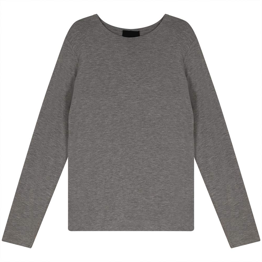 Basic Modal T-Shirt in Grey Mix by Monte Carlo