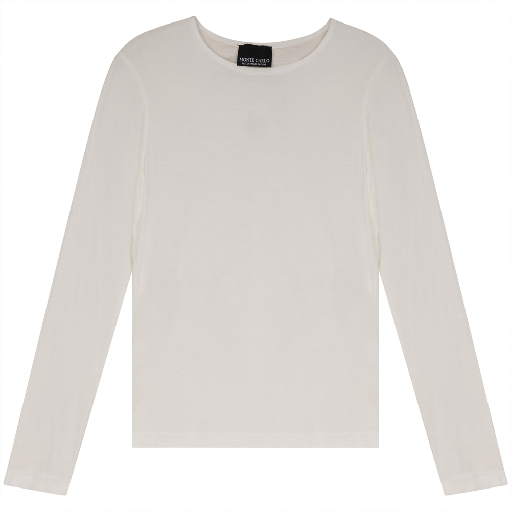 Basic Modal T-Shirt in Off White by Monte Carlo