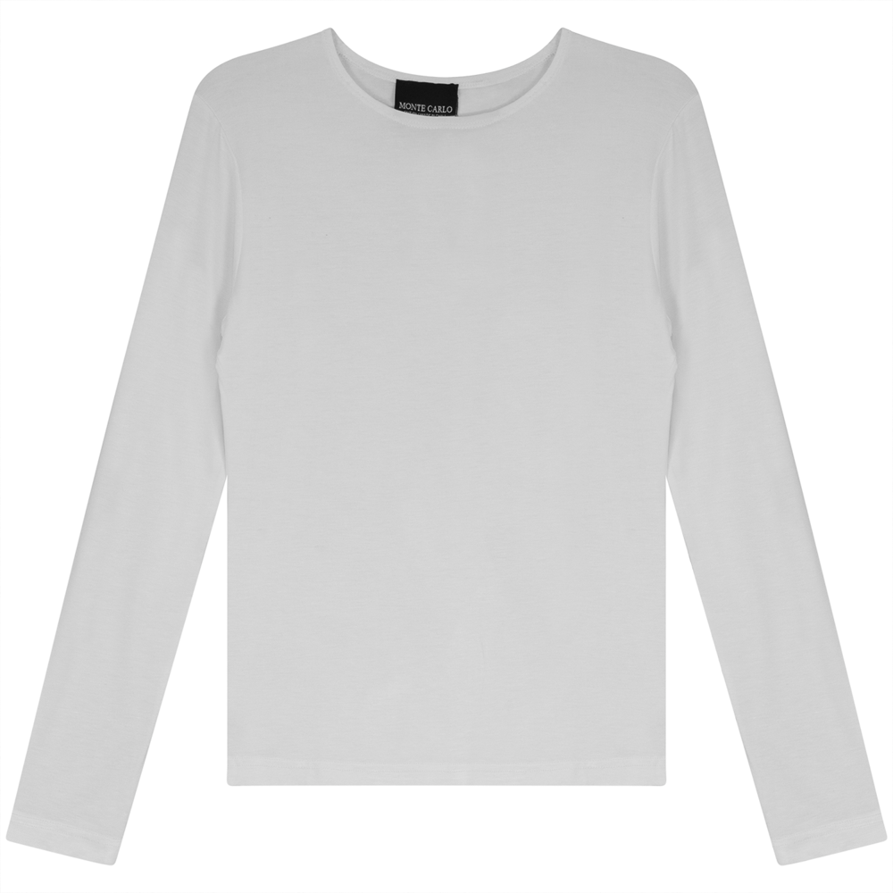 Basic Modal T-Shirt in White by Monte Carlo