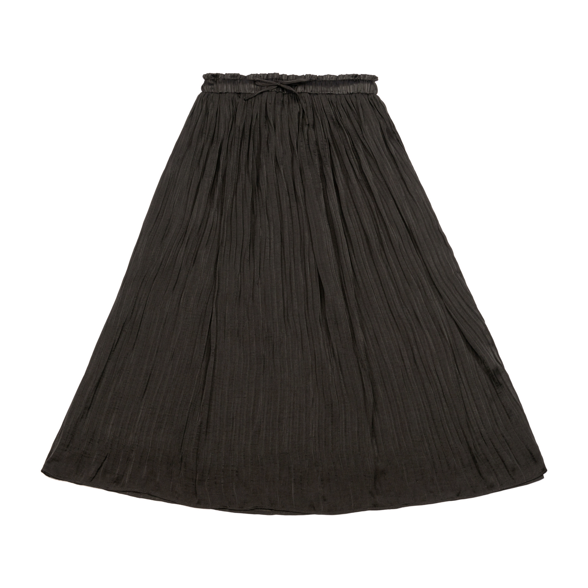 39" Rib Long Skirt in Black by 24-Jul
