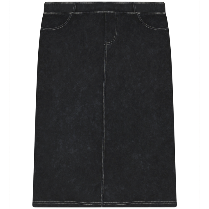 Pull On Skirt 24" Black Wash Ladies Skirt by {{ product_vemdor}}