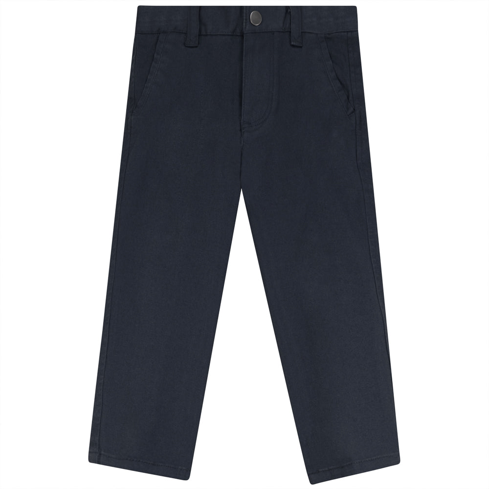 Cotton Chinos in Forever Navy by Mocha Noir