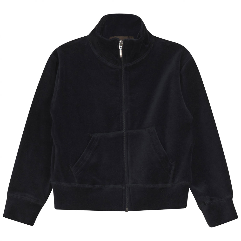 Cardigan With Collar in Dark Navy by Brown Label