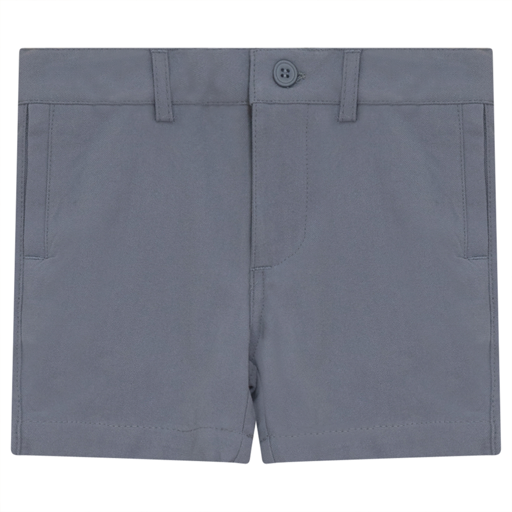 Cotton Short Pant in Blue Grey by Noir by Mocha Noir