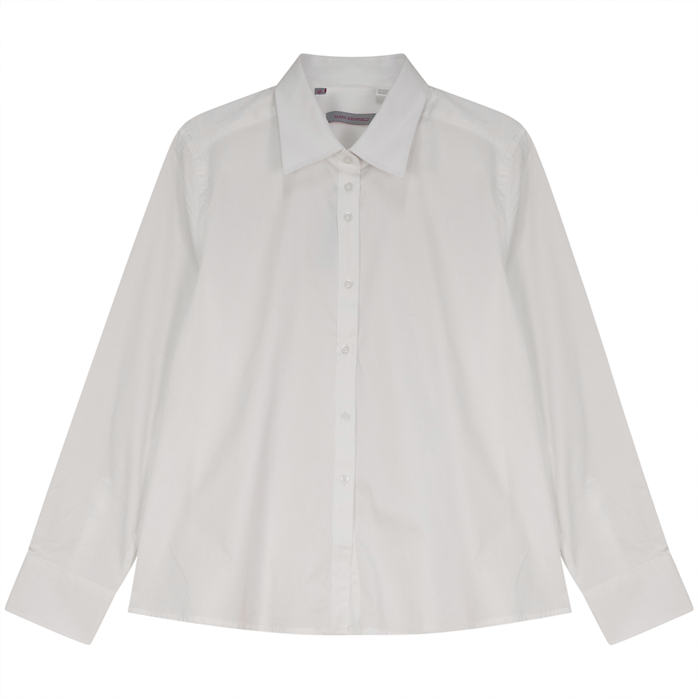 Maternity Blouse in White - 88-2 by Mark Benfield