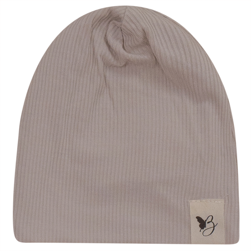 Bebe Bella Ribbed Hat in Dark Almond by Bebe Bella