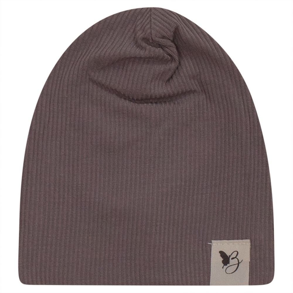 Bebe Bella Ribbed Hat in Mink by Bebe Bella