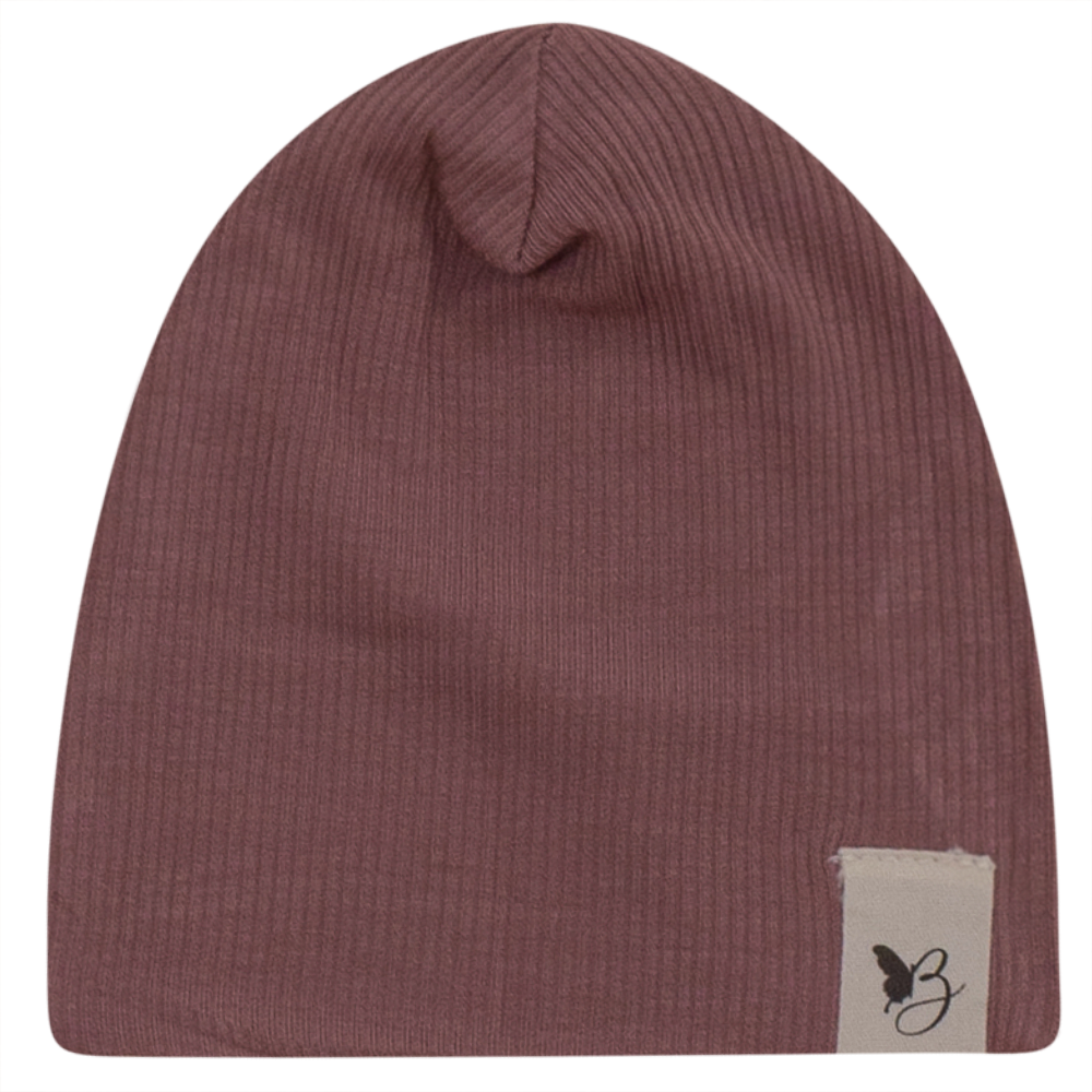 Bebe Bella Ribbed Hat in Rose by Bebe Bella