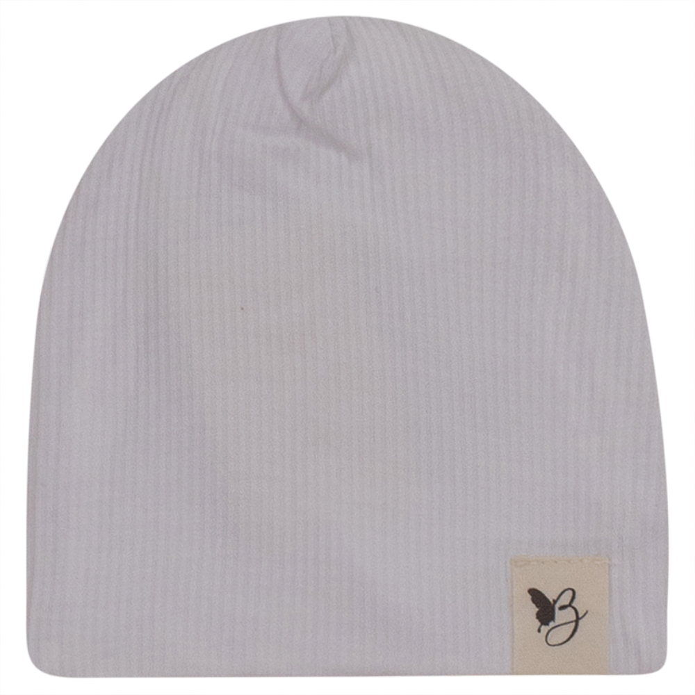 Bebe Bella Ribbed Hat in White by Bebe Bella