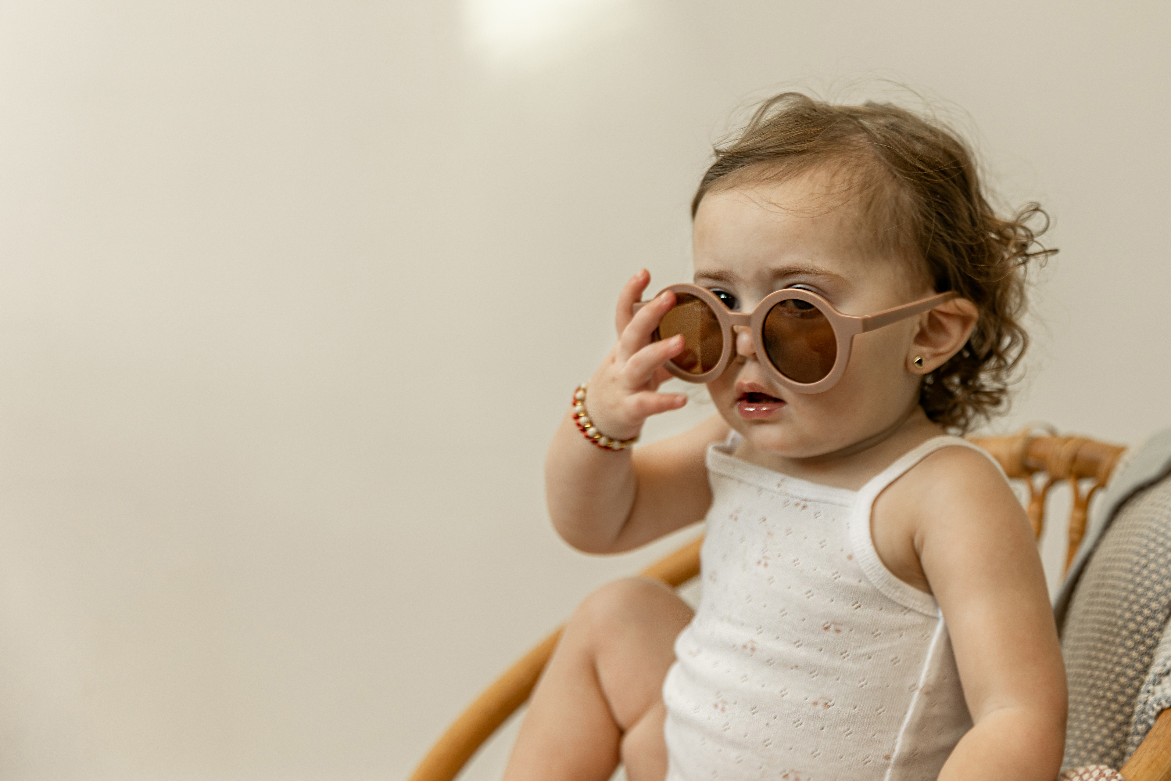 Pointelle Undershirt With Cherry Print in by Bebe Bella