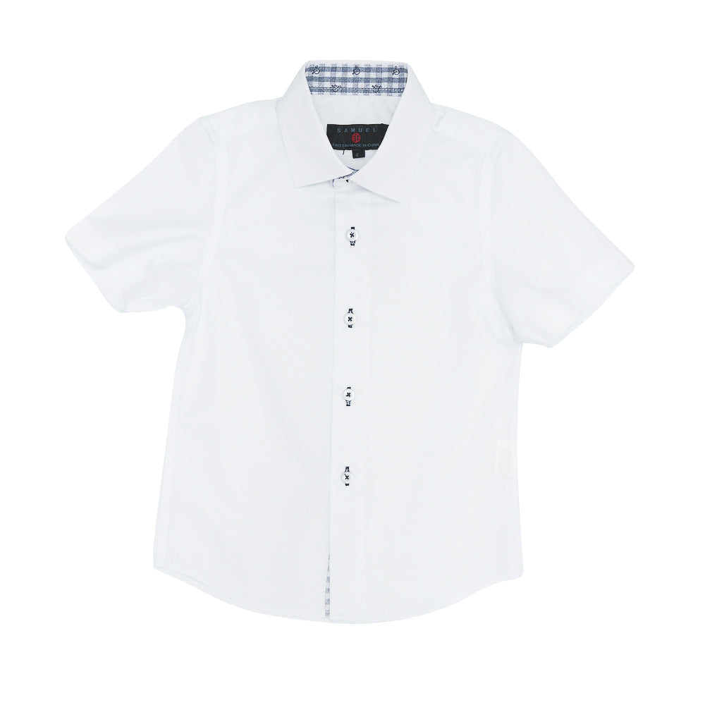 Short Sleeve Dress Shirt Boys Shirt by {{ product_vemdor}}