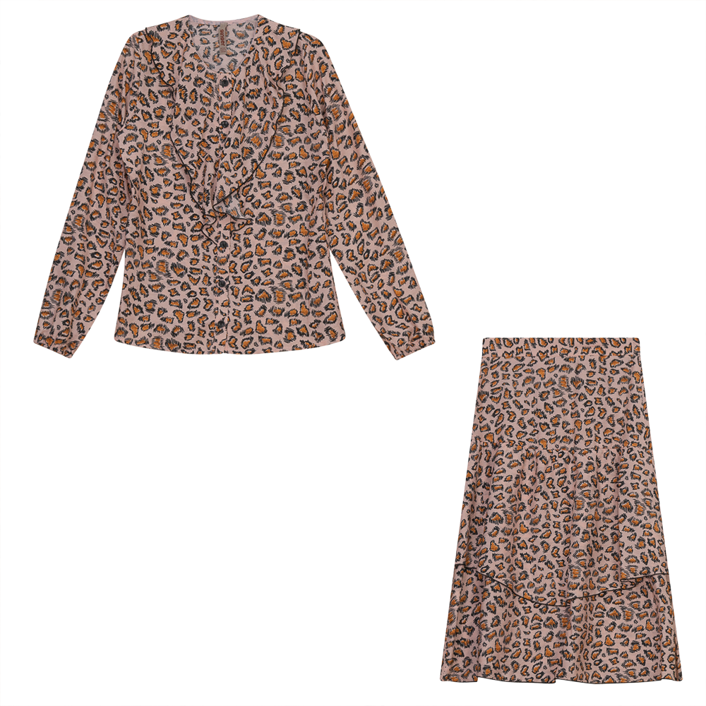 Leopard 2PC set in Pink Leopard by Ginger