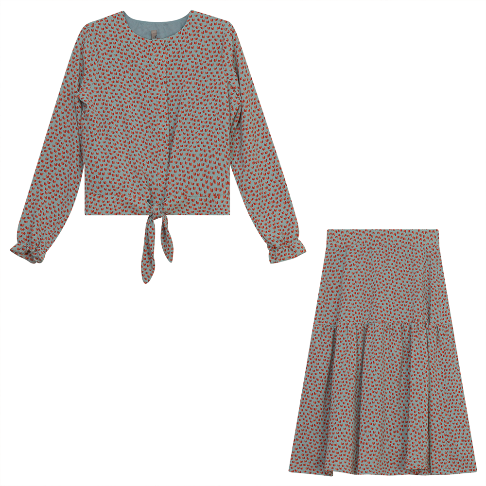 Printed Matching 2 Piece Set in Print by Ginger