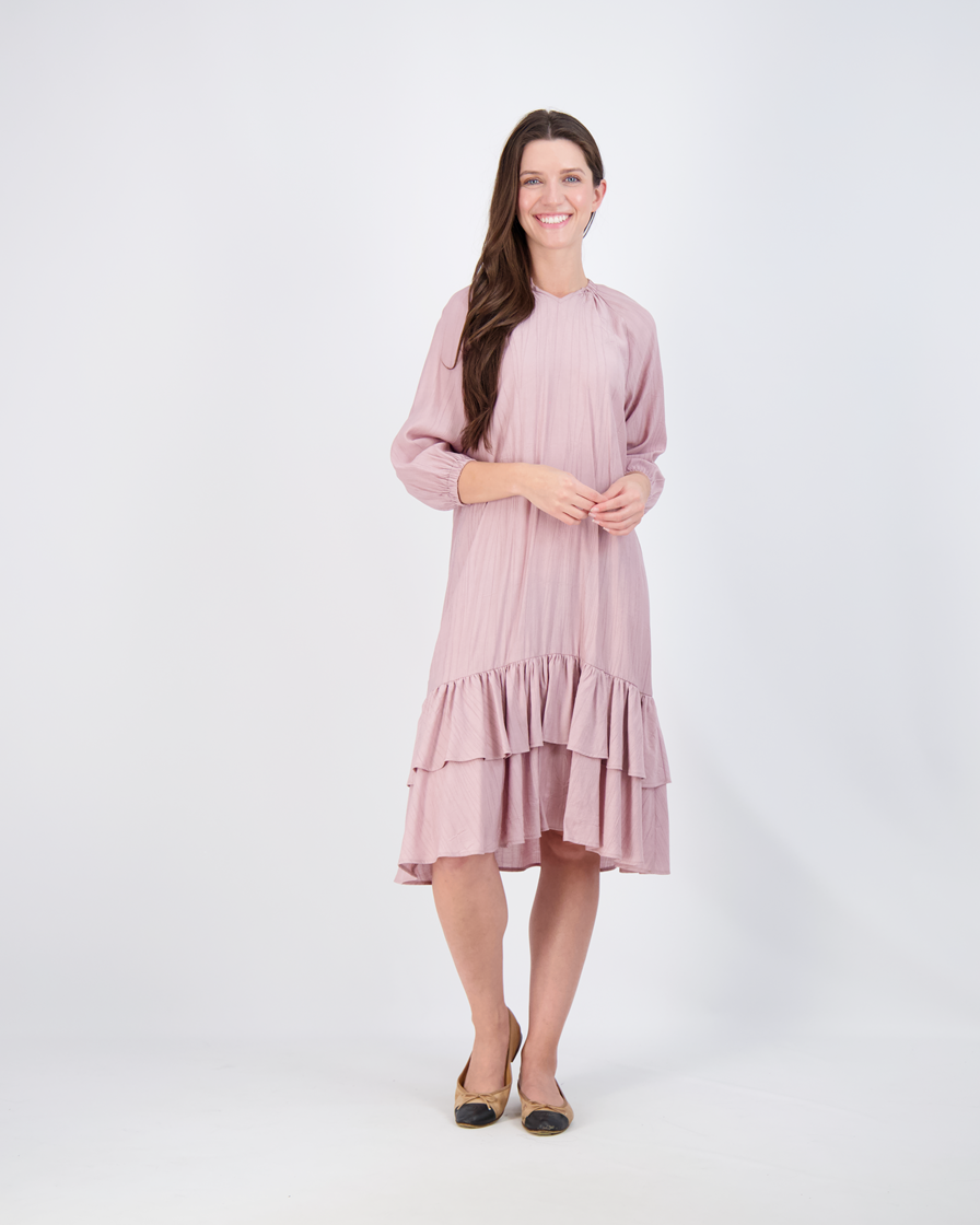 Layered Dress With String Bow in by Ginger