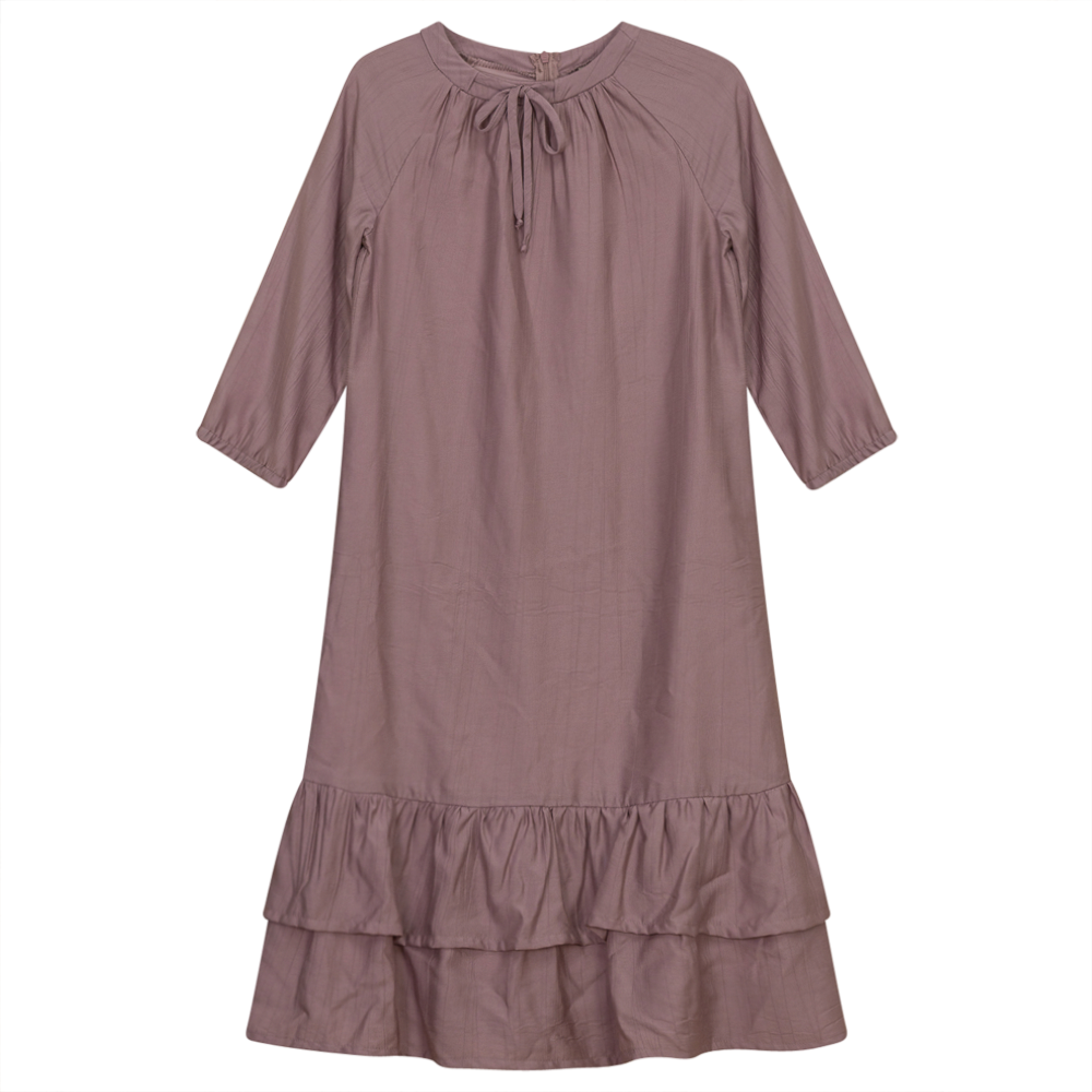 Layered Dress With String Bow in Blush by Ginger