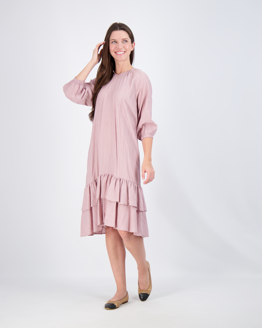 Layered Dress With String Bow in by Ginger