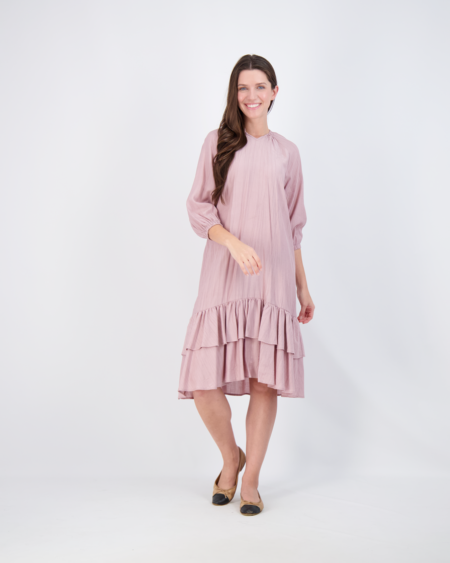 Layered Dress With String Bow in by Ginger