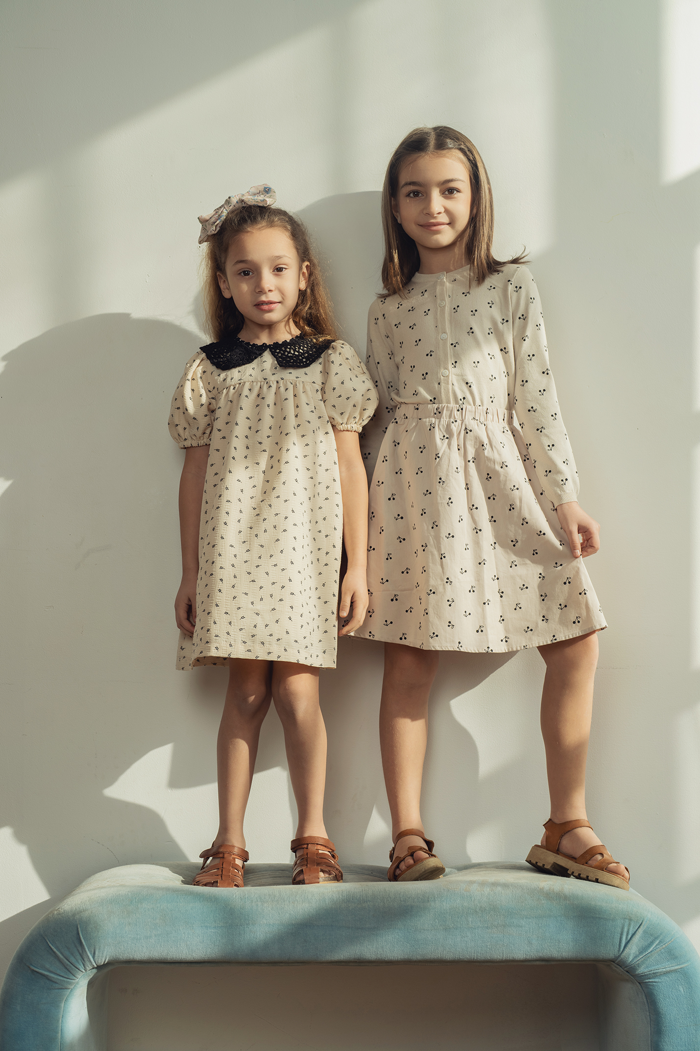 Dress With Lace Collar in by Posie & Pistachio