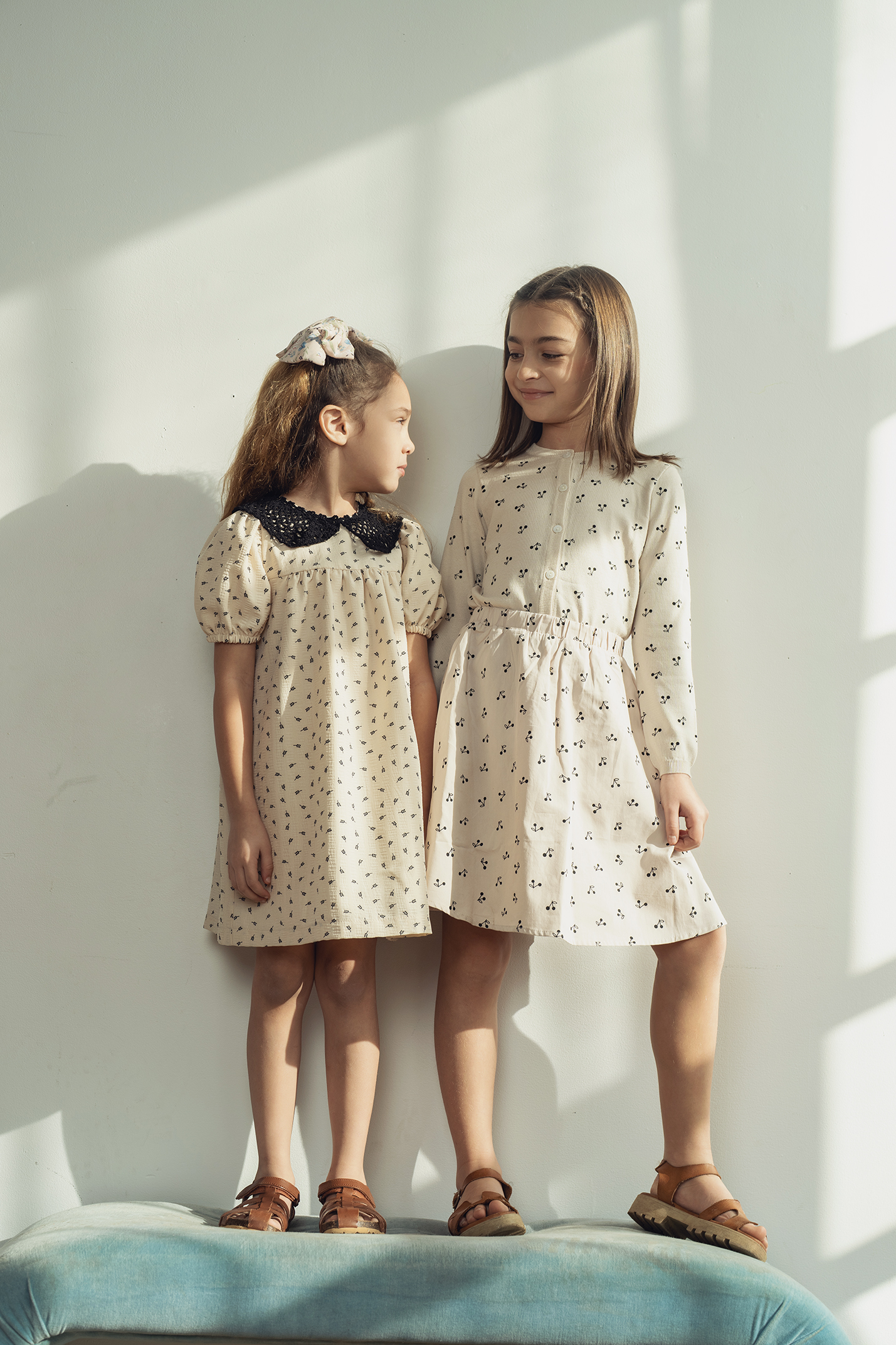 Dress With Lace Collar in by Posie & Pistachio