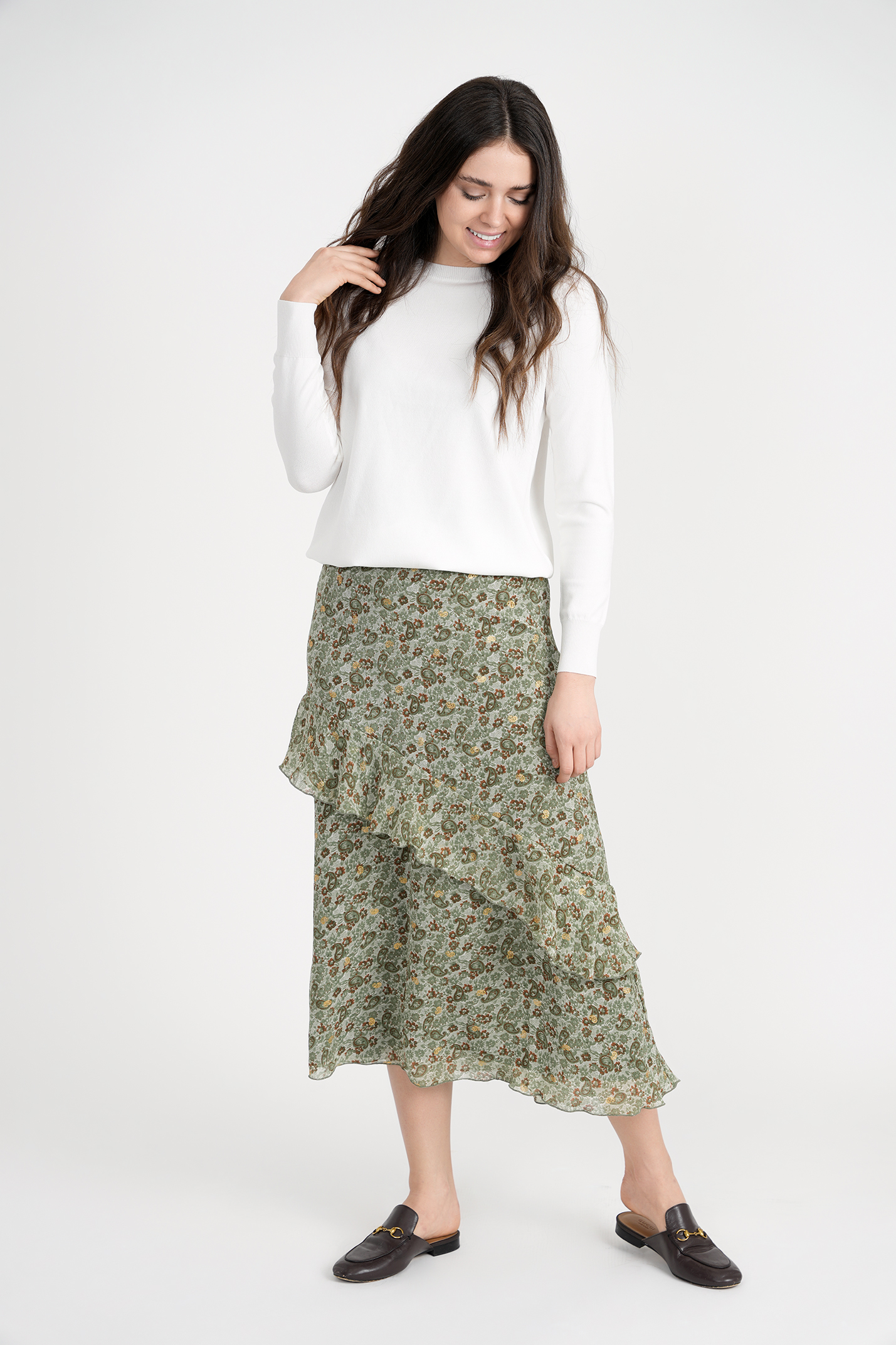 Woven Skirt in by Noni