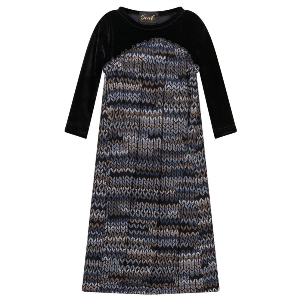 Multi Color Design Dress in by Seal