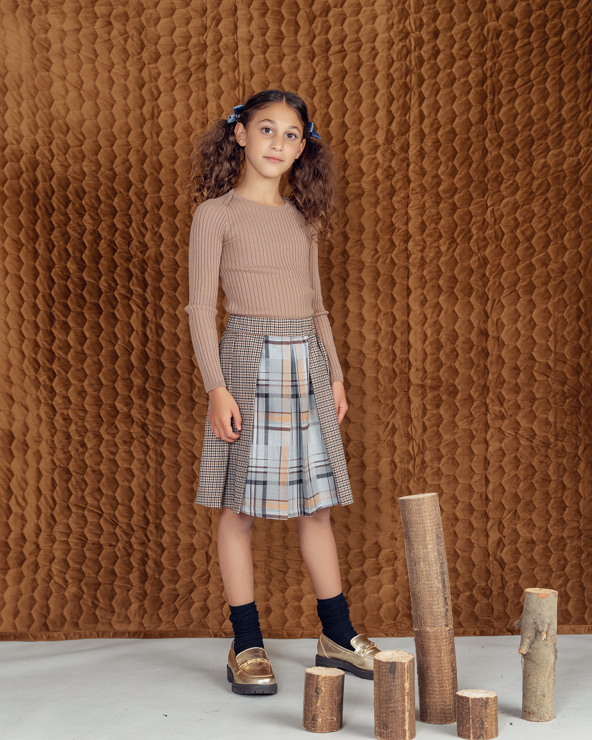 Two-Tone Skirt in by Hopscotch