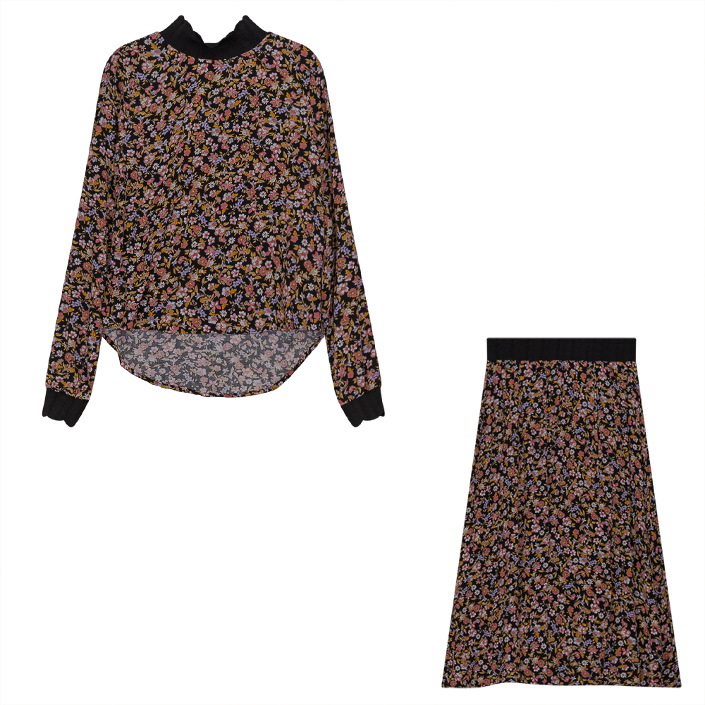 Picasso Poplin Print 2PC Set in Floral print by Noni