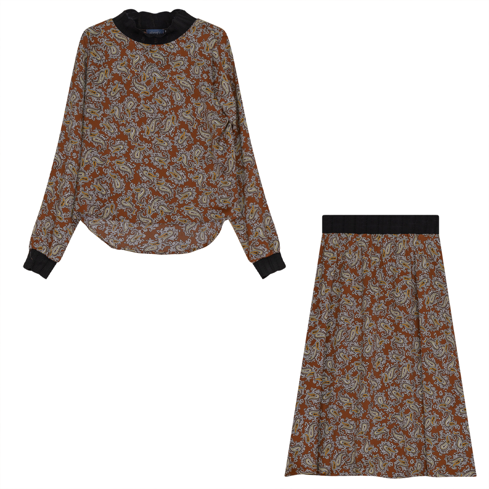 Picasso Poplin Print 2PC Set in Paisly by Noni