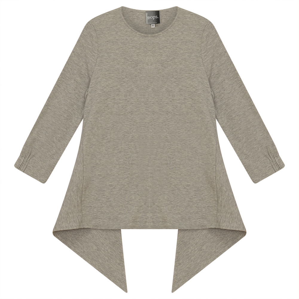 2PC Set Handkerchief Top With Maxi Straight Skirt in by Oops